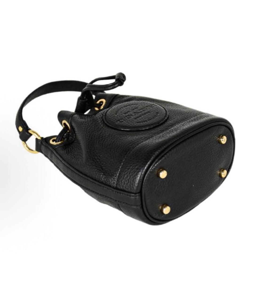 COACH Черная кожаная сумка через плечо, фото 4