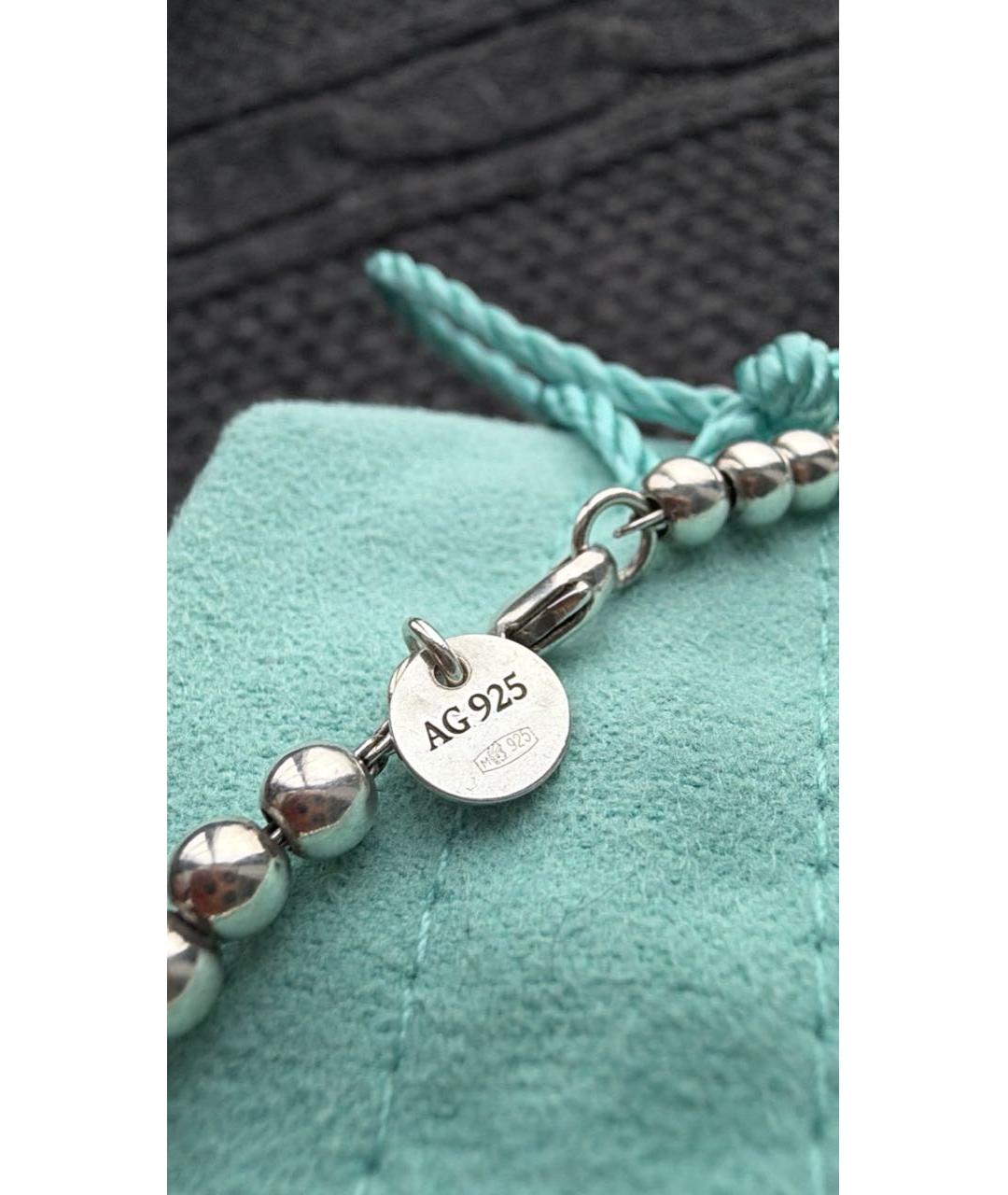 TIFFANY&CO Голубой серебряный браслет, фото 6