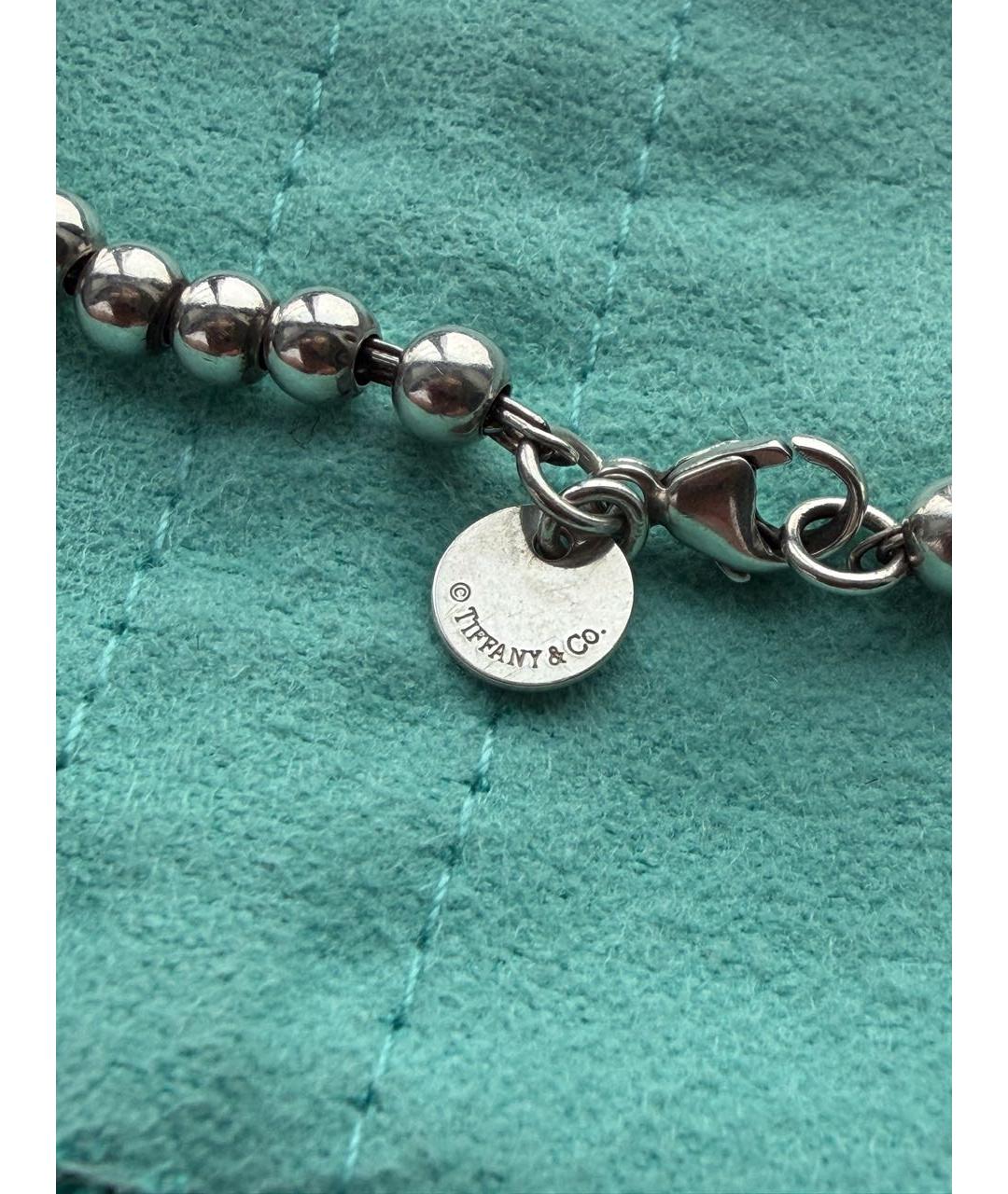 TIFFANY&CO Голубой серебряный браслет, фото 7