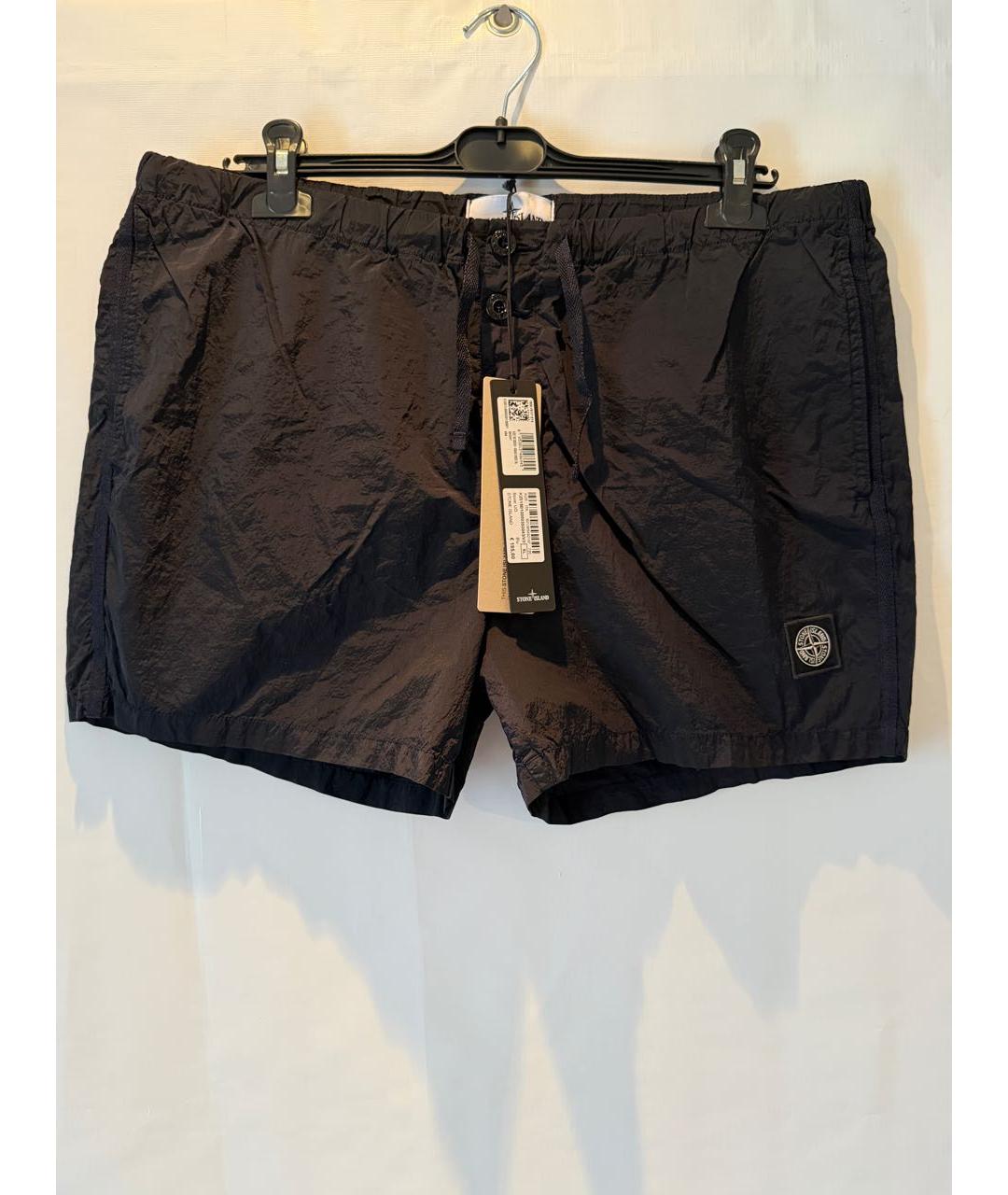 STONE ISLAND Темно-синие шорты, фото 5