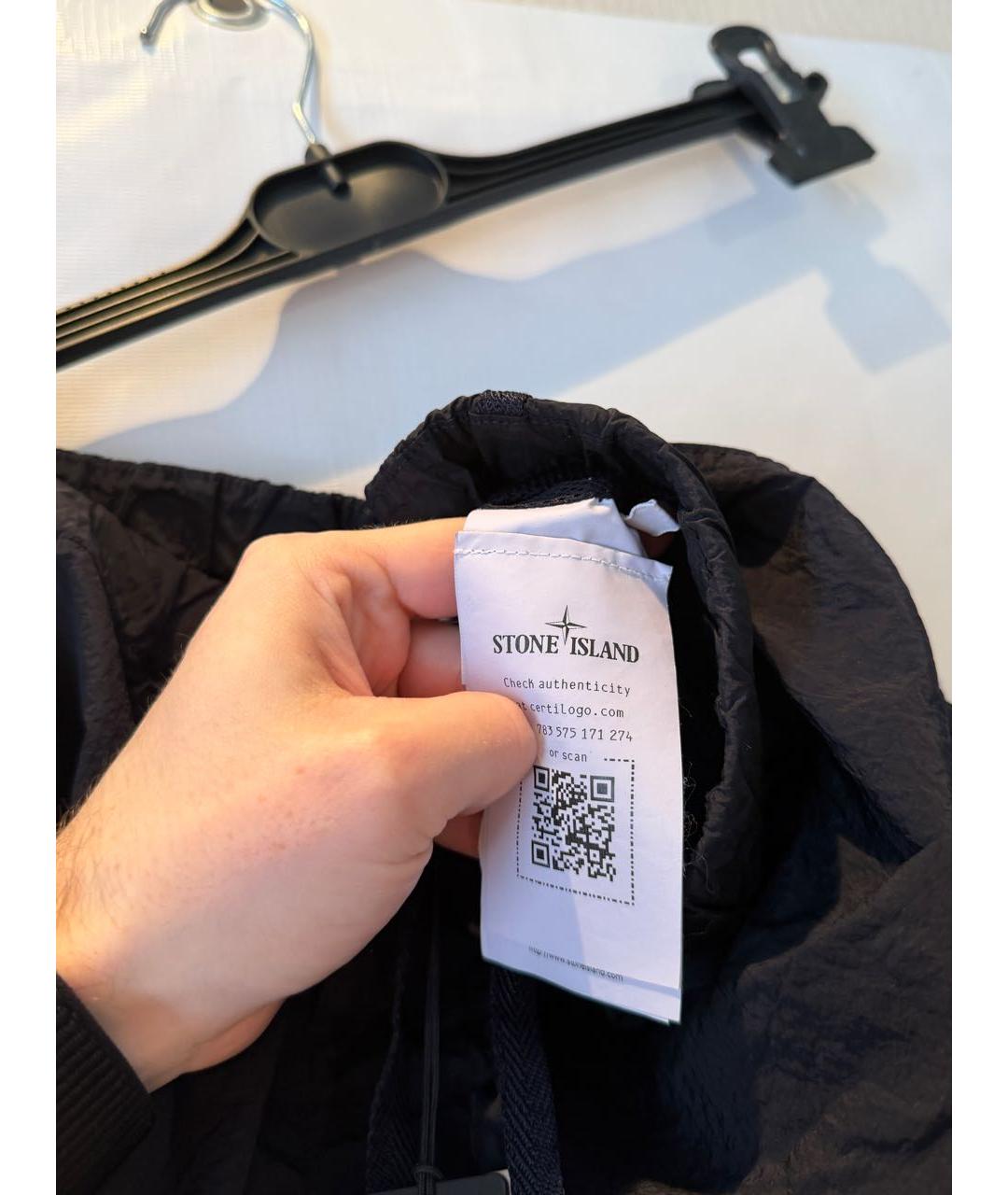 STONE ISLAND Темно-синие шорты, фото 4