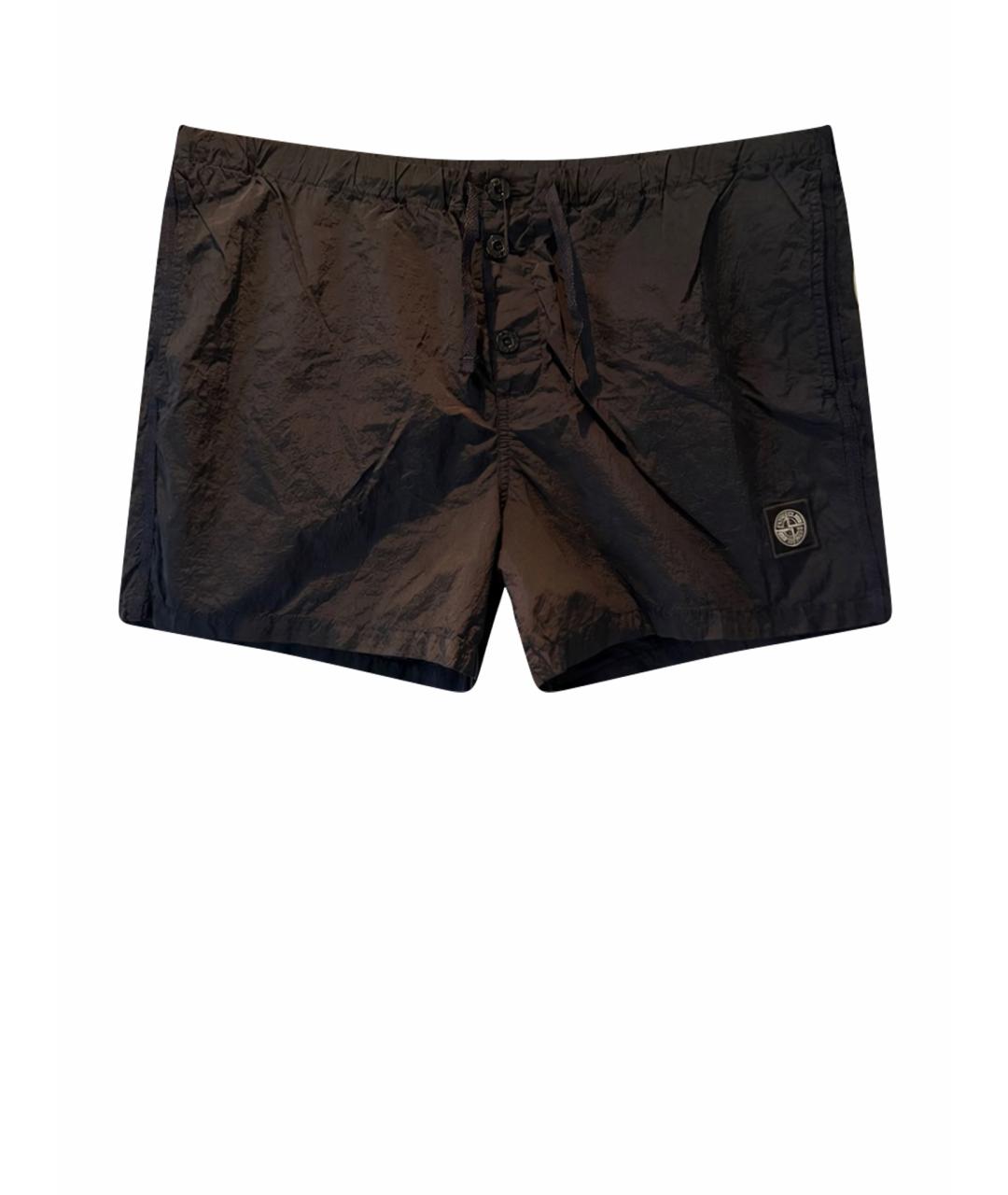 STONE ISLAND Темно-синие шорты, фото 1