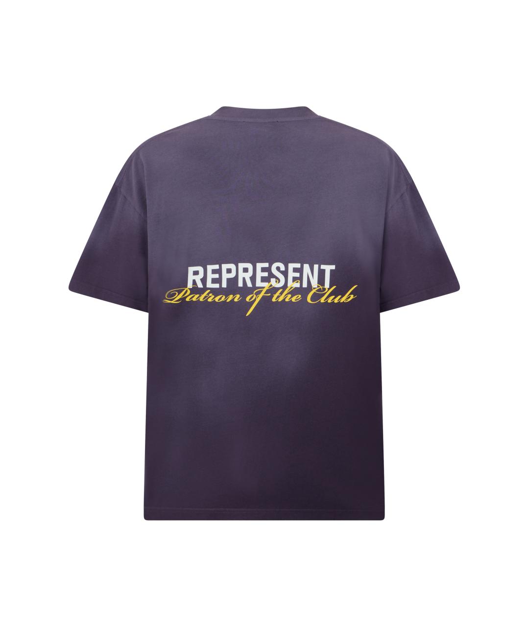 REPRESENT Фиолетовая хлопковая футболка, фото 2