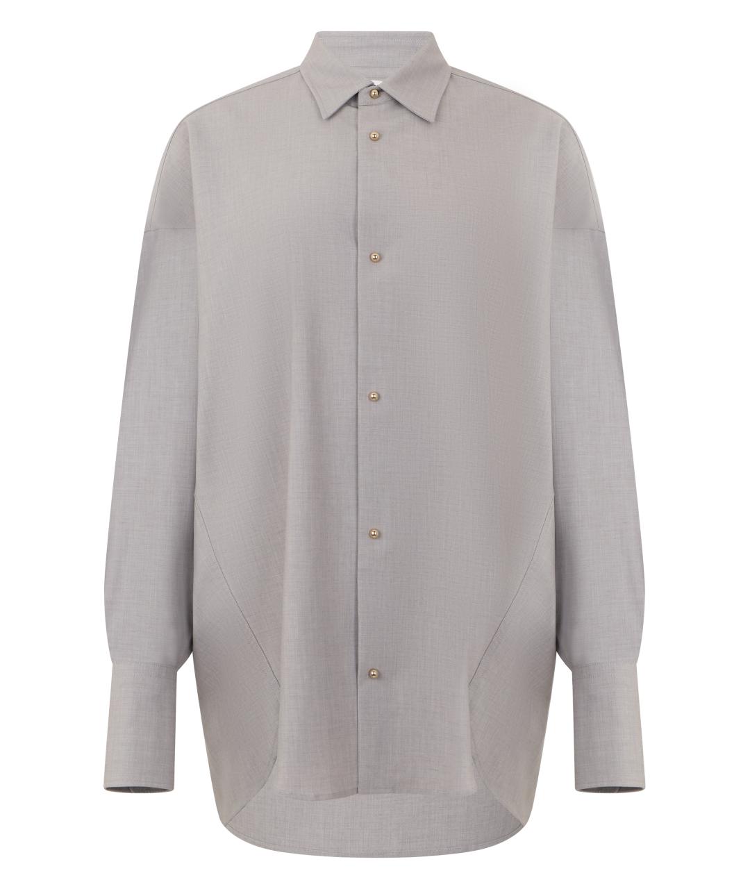 DARKPARK Серая хлопковая рубашка, фото 1