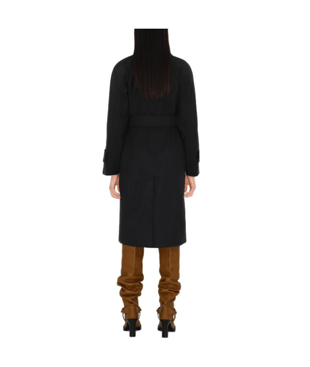 BURBERRY Черное пальто, фото 4