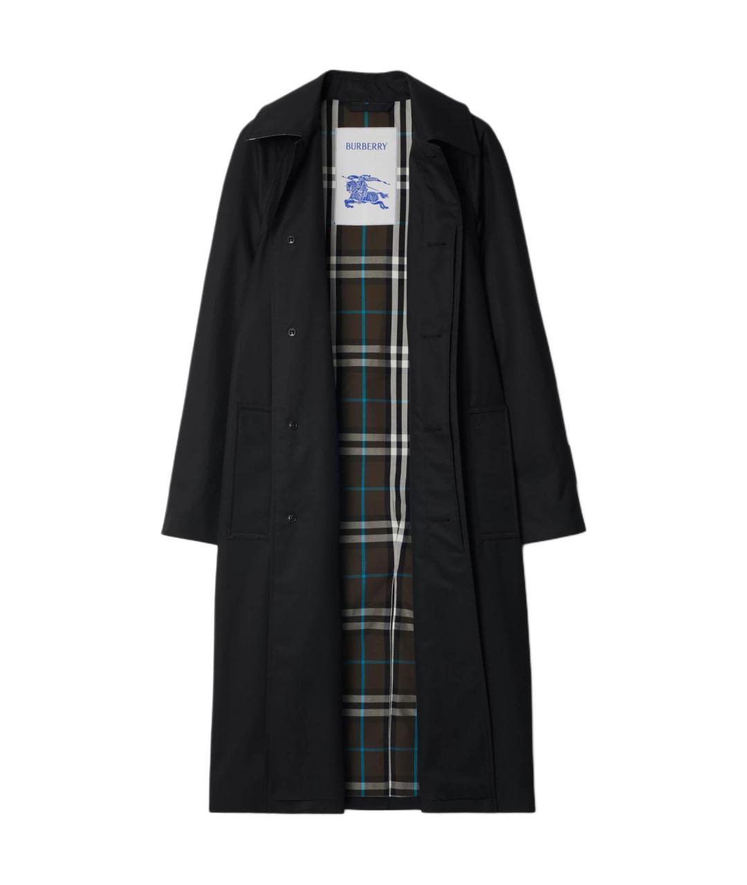 BURBERRY Черное пальто, фото 2
