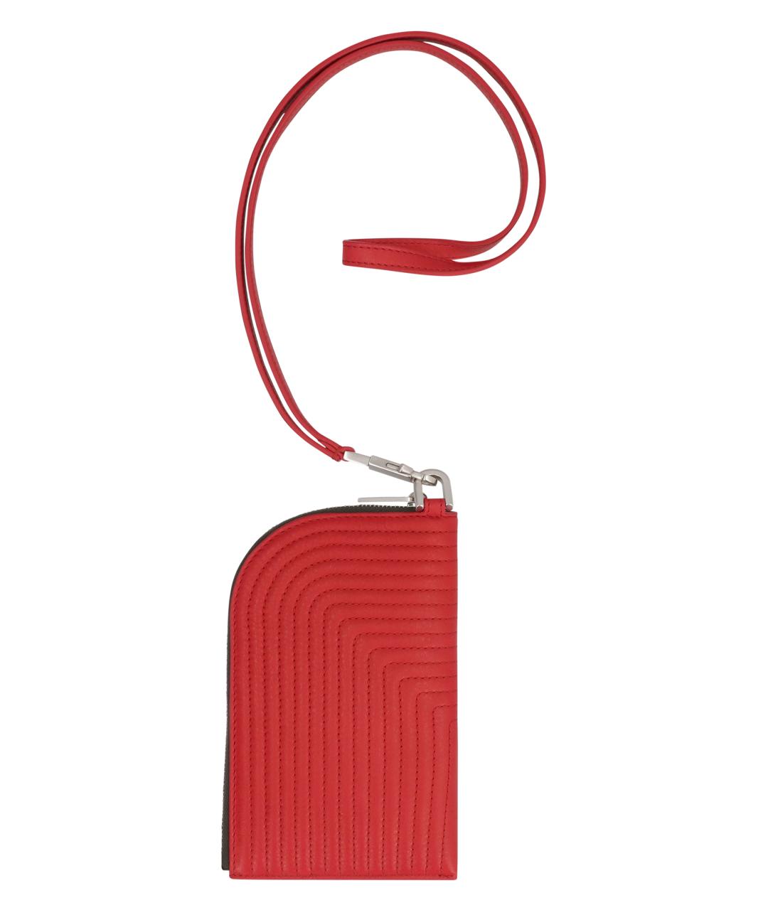 RICK OWENS Красный кожаный кошелек, фото 2