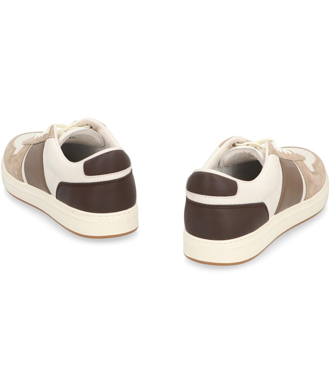 HOGAN Мульти кожаные низкие кроссовки / кеды, фото 4