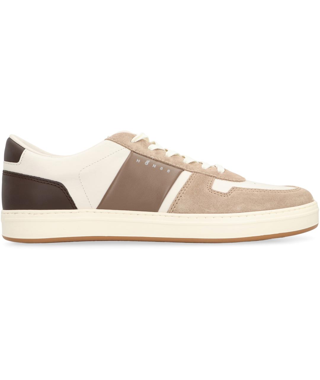 HOGAN Мульти кожаные низкие кроссовки / кеды, фото 2