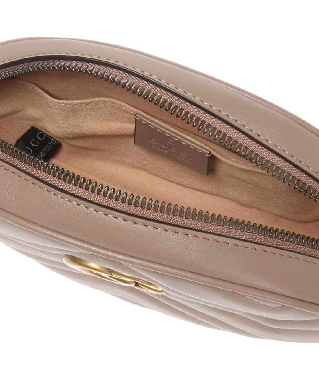 GUCCI Розовая кожаная поясная сумка, фото 4