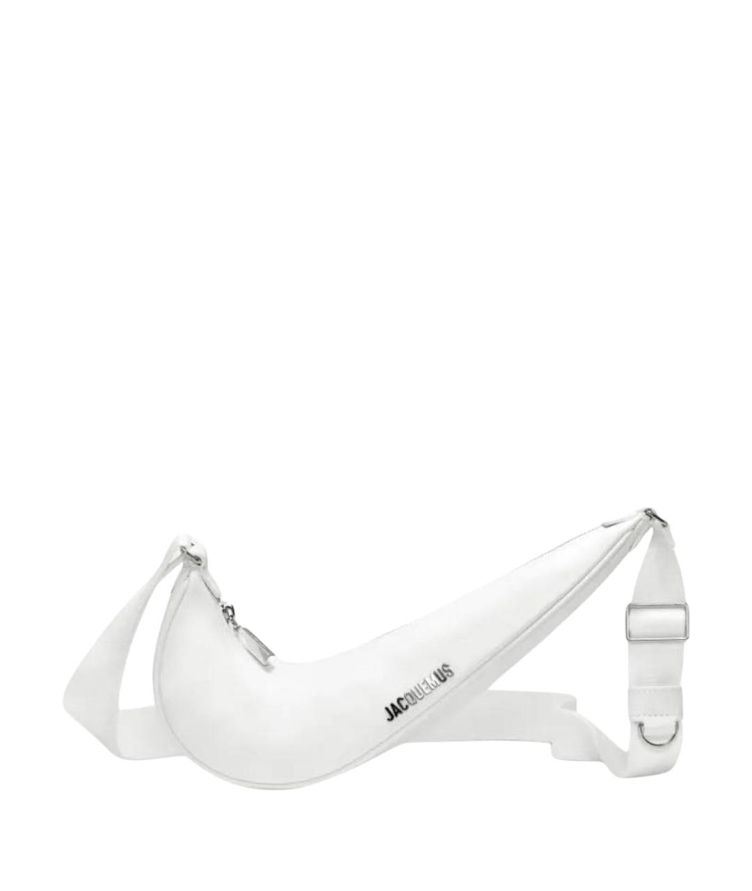 JACQUEMUS Белая кожаная сумка через плечо, фото 1