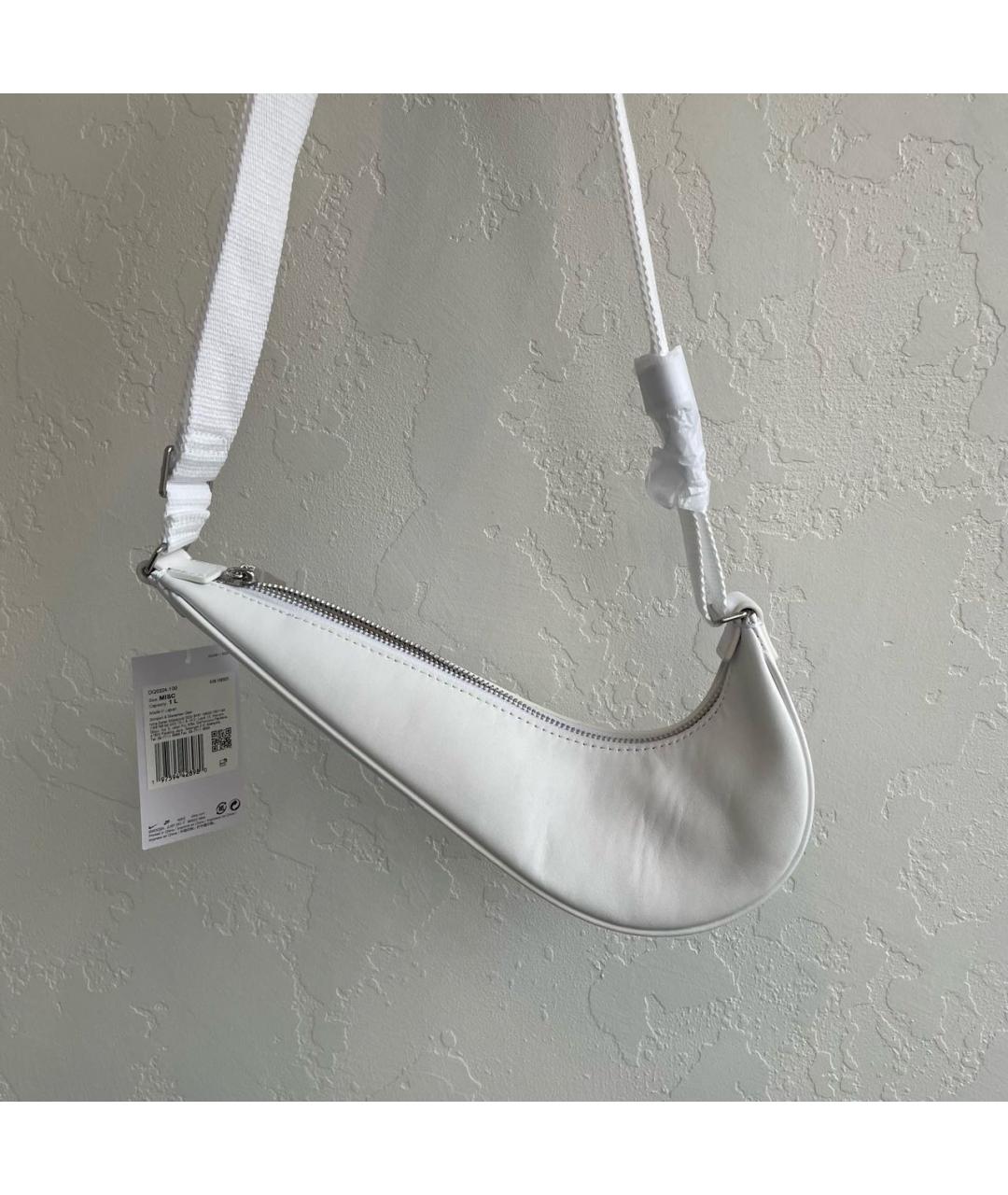 JACQUEMUS Белая кожаная сумка через плечо, фото 3