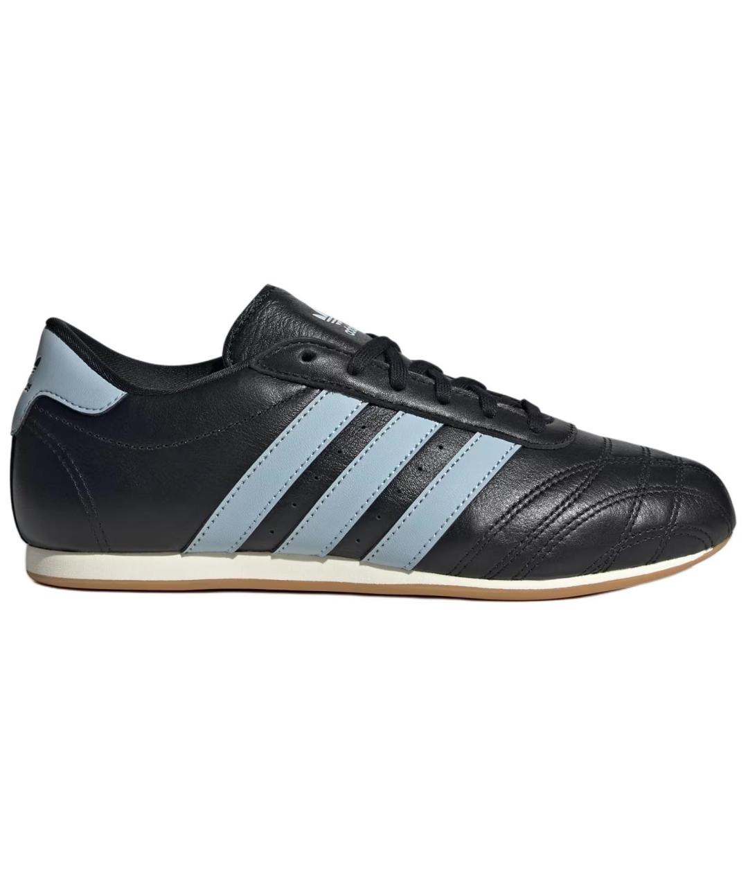 ADIDAS Черные кожаные кеды, фото 1