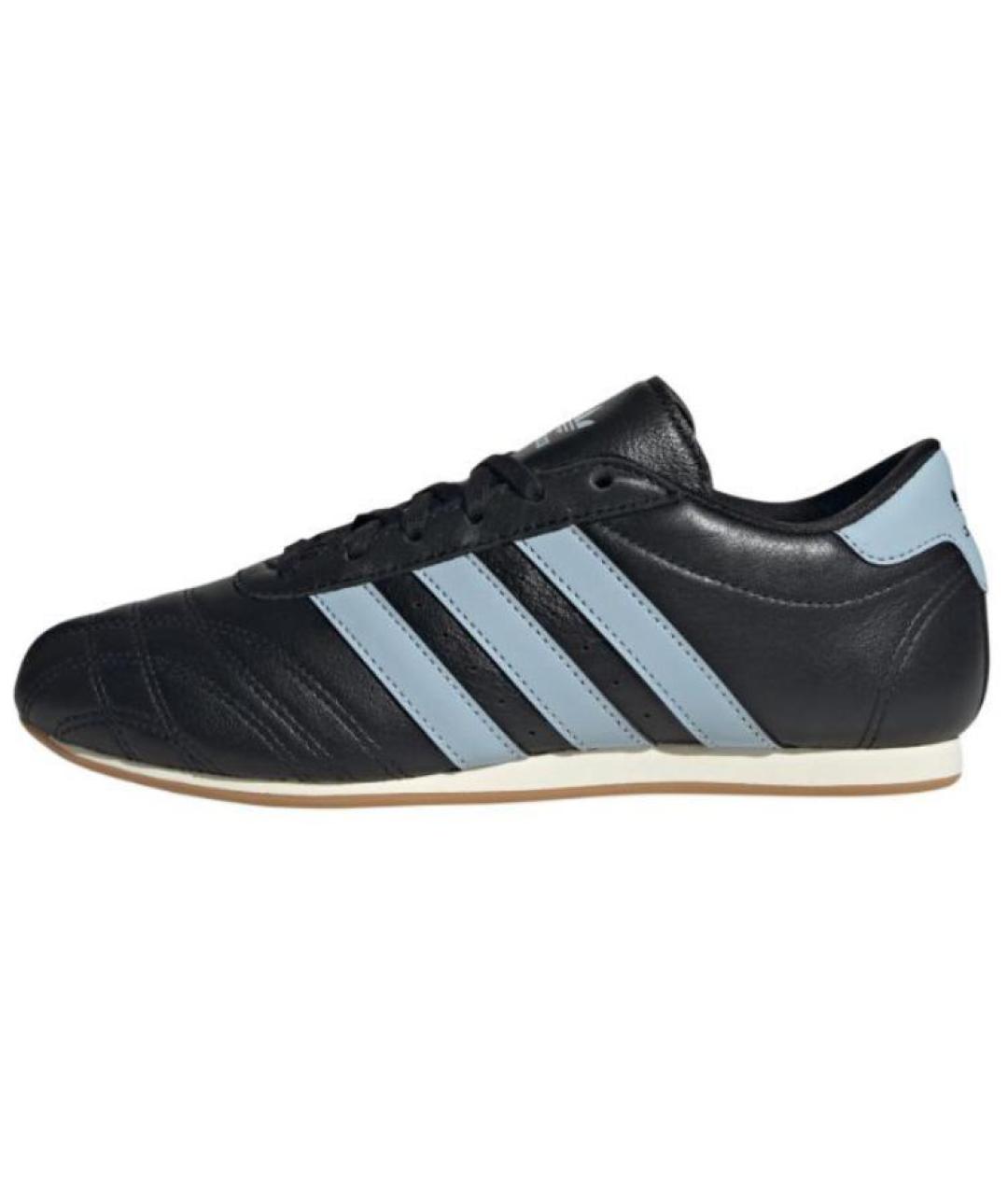 ADIDAS Черные кожаные кеды, фото 2