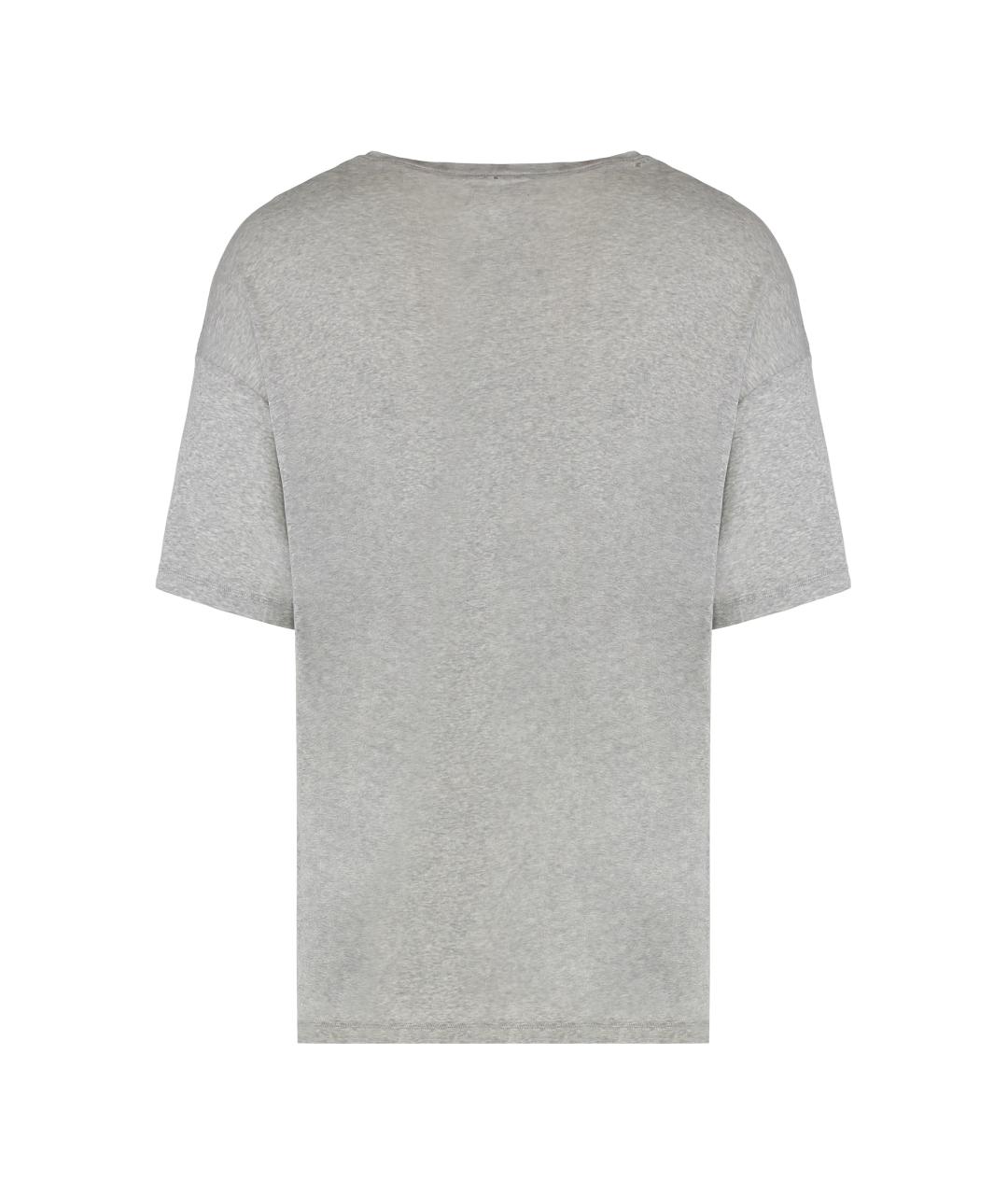 ERL Серая хлопковая футболка, фото 2