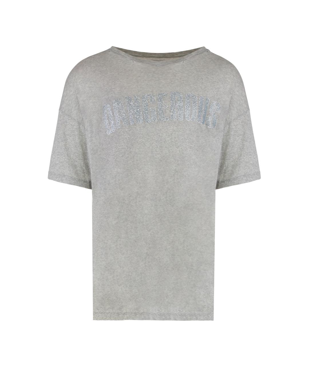 ERL Серая хлопковая футболка, фото 1