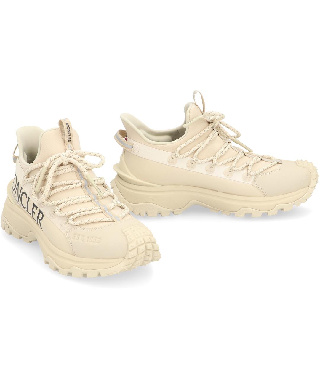 MONCLER Бежевые кроссовки, фото 2