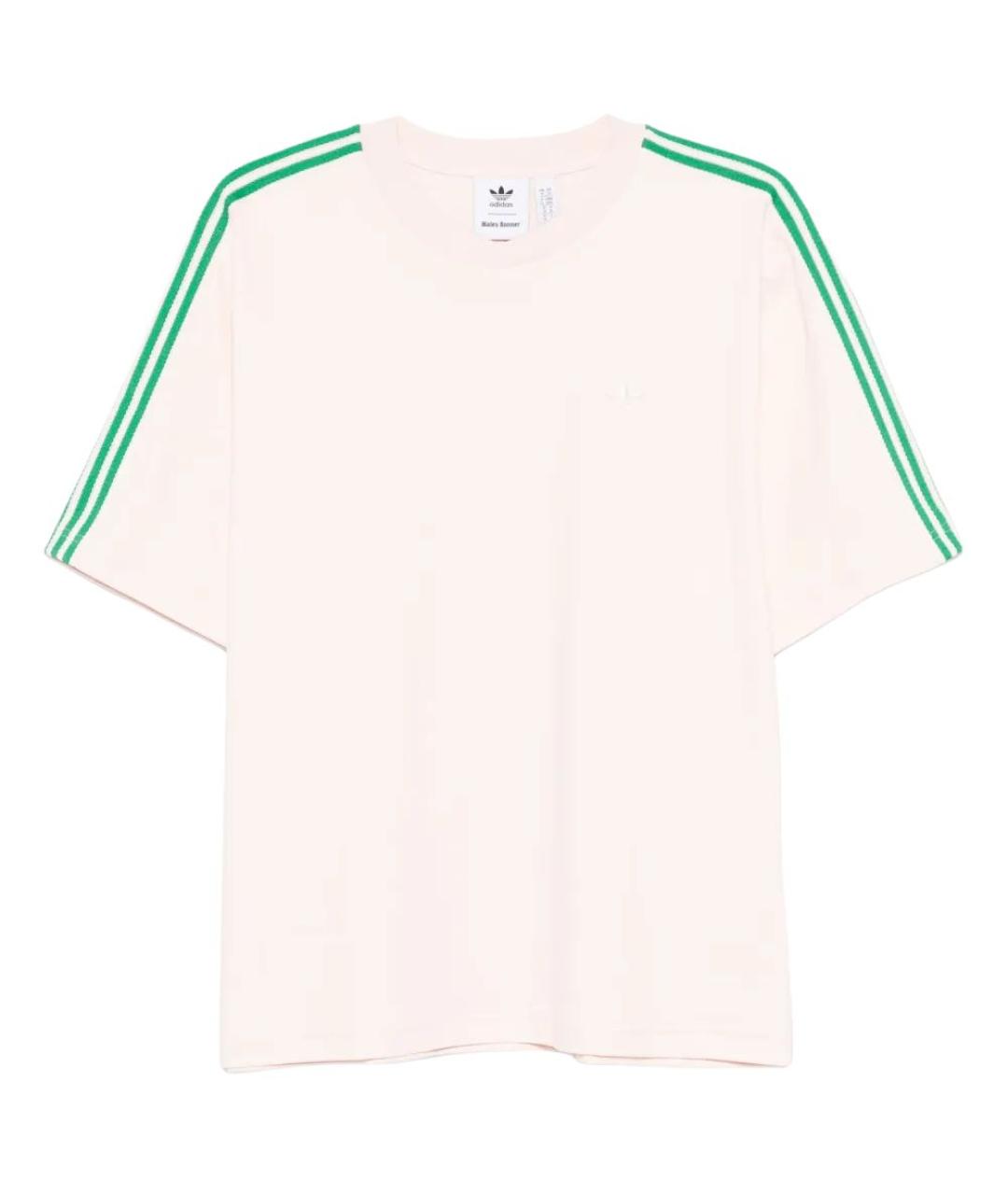 ADIDAS Розовая хлопковая футболка, фото 1