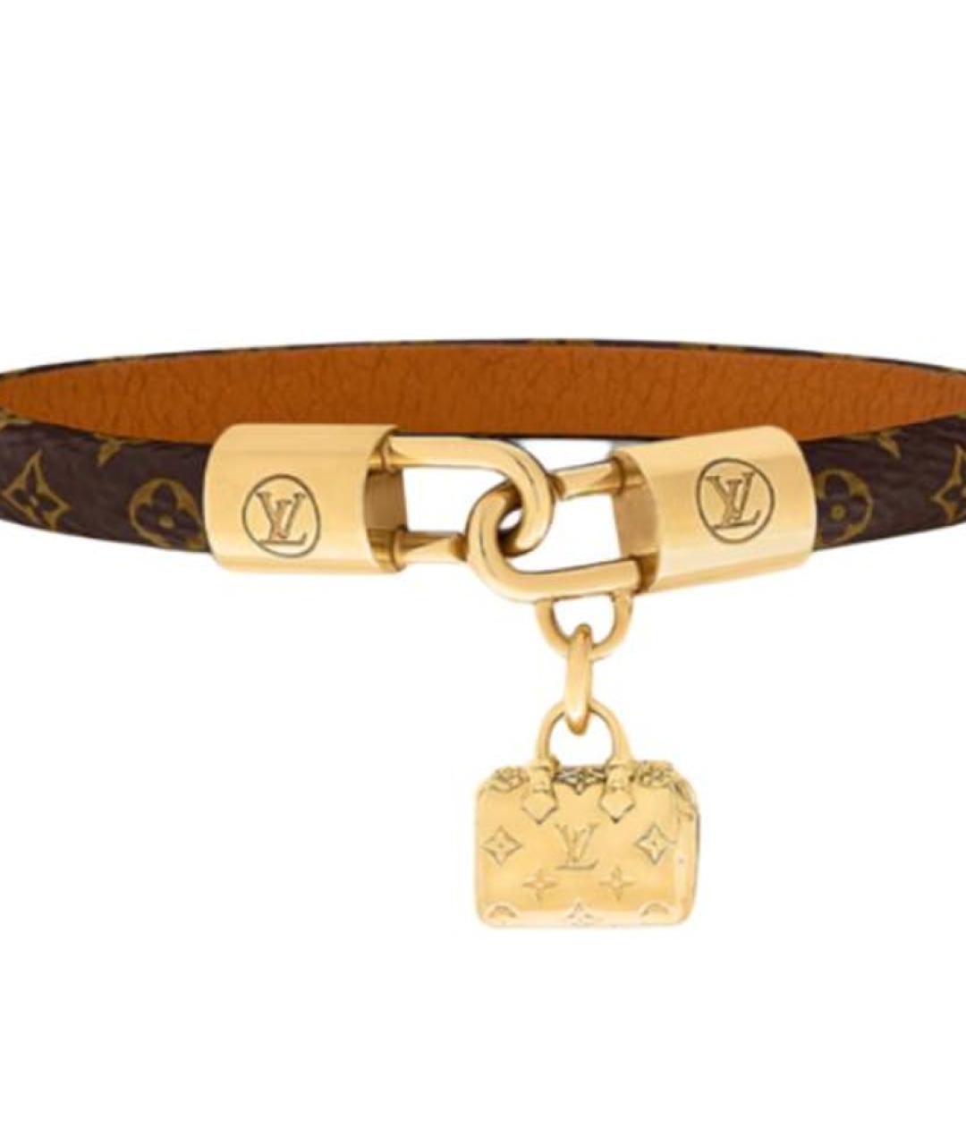 LOUIS VUITTON Коричневый браслет, фото 3