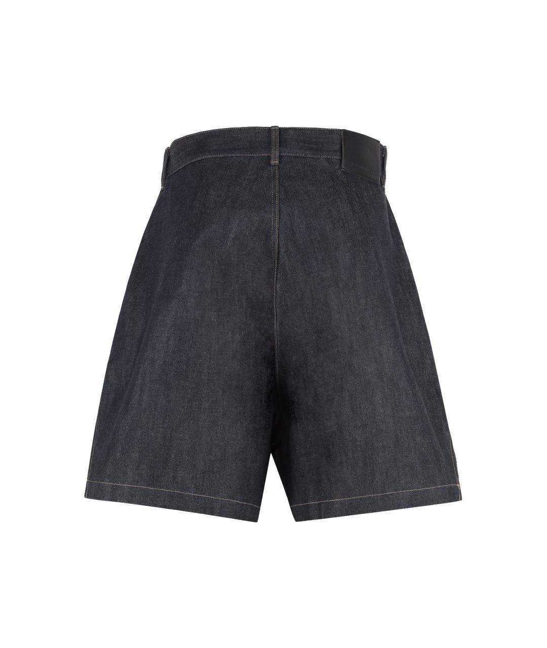 RICK OWENS DRKSHDW Синие хлопковые шорты, фото 2