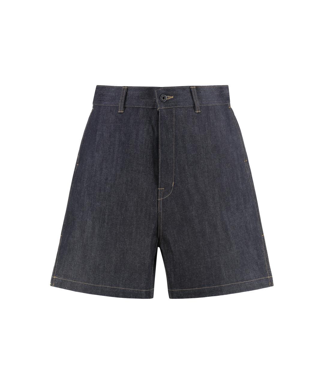 RICK OWENS DRKSHDW Синие хлопковые шорты, фото 3