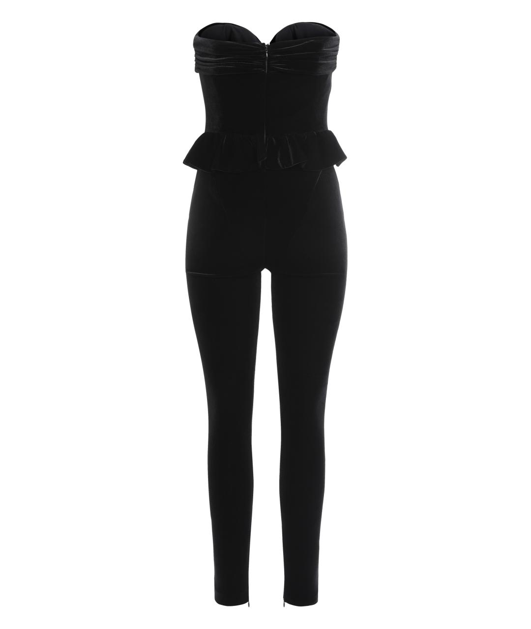 ALESSANDRA RICH Черный полиэстеровый комбинезон, фото 2