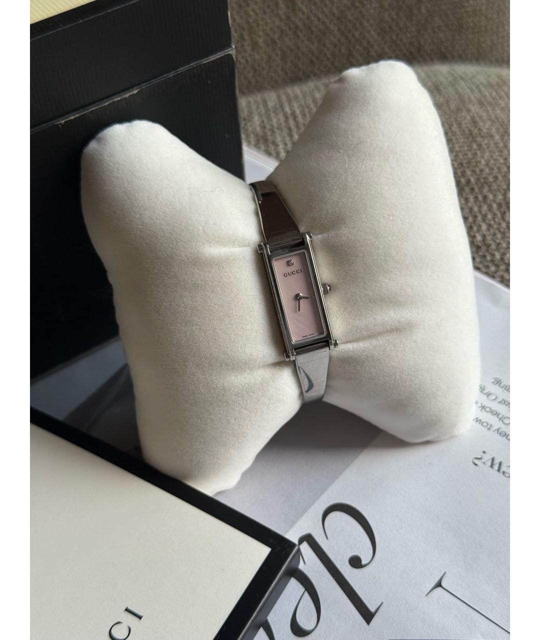 GUCCI Серебряные часы, фото 4