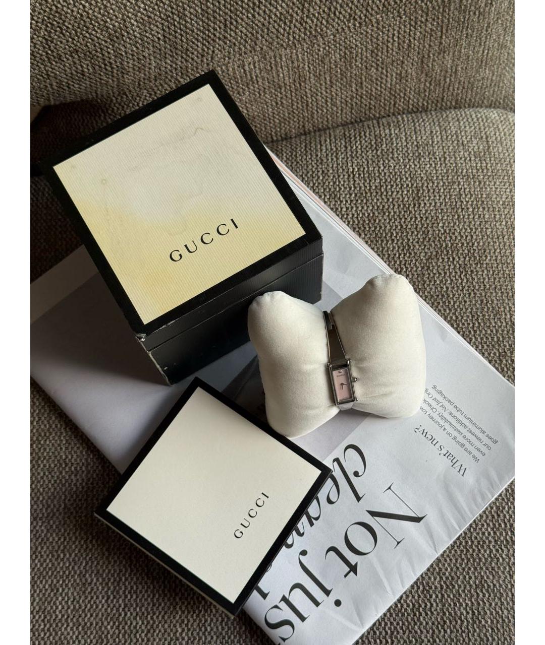 GUCCI Серебряные часы, фото 3