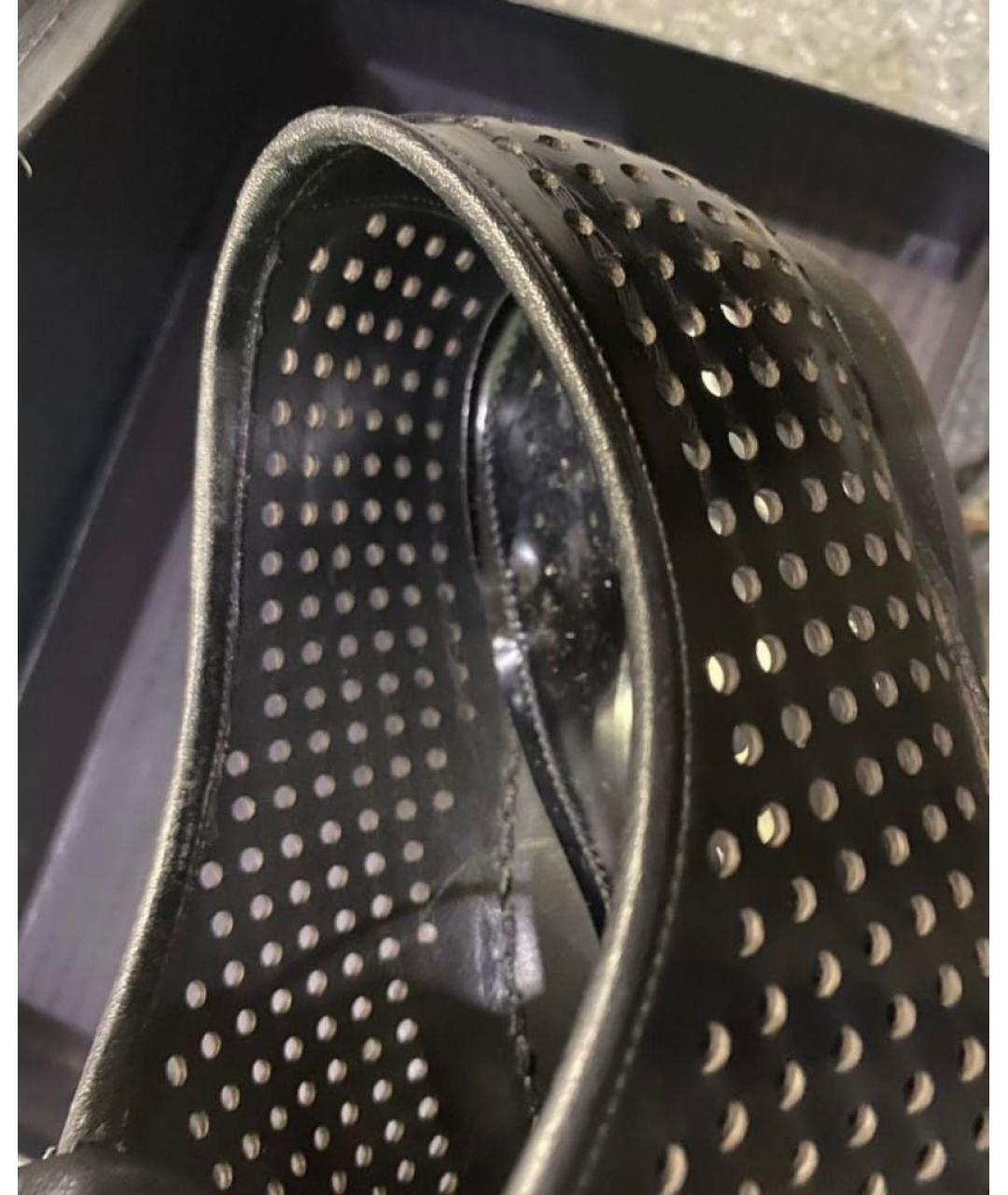 PRADA Черные кожаные брогги и оксфорды, фото 7