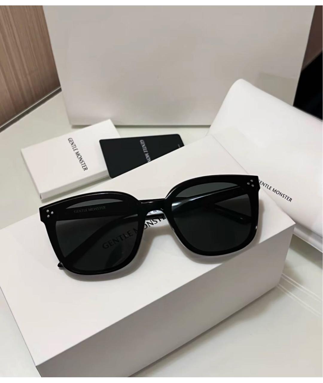 GENTLE MONSTER Черные пластиковые солнцезащитные очки, фото 4
