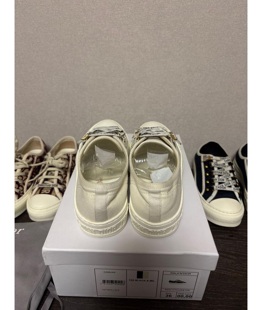 CHRISTIAN DIOR Белые кеды, фото 4