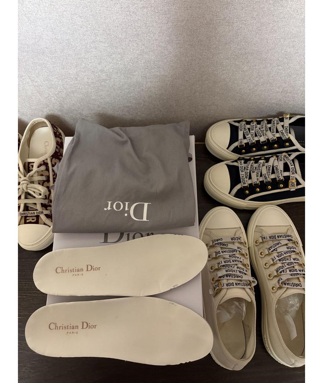 CHRISTIAN DIOR Белые кеды, фото 8