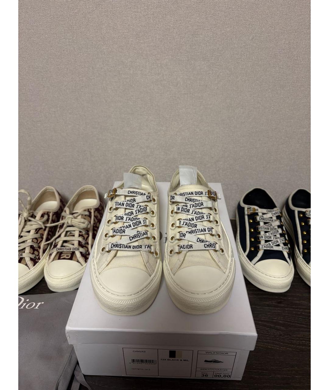 CHRISTIAN DIOR Белые кеды, фото 6