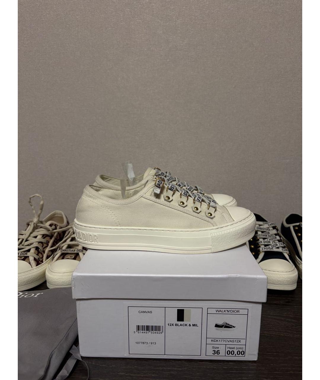 CHRISTIAN DIOR Белые кеды, фото 9