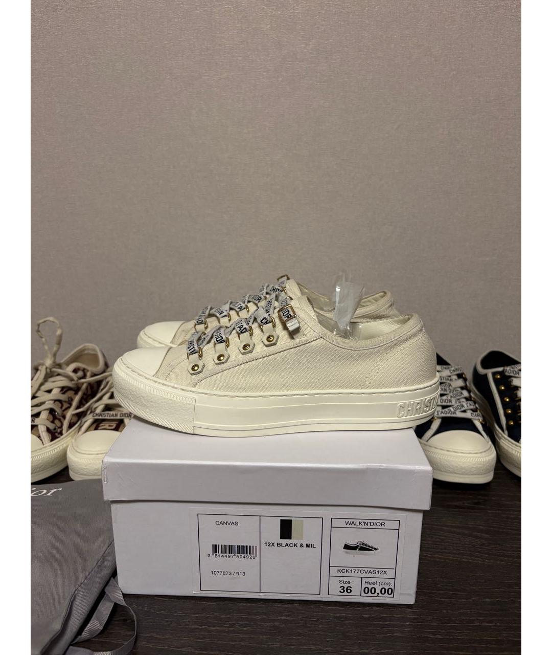 CHRISTIAN DIOR Белые кеды, фото 5
