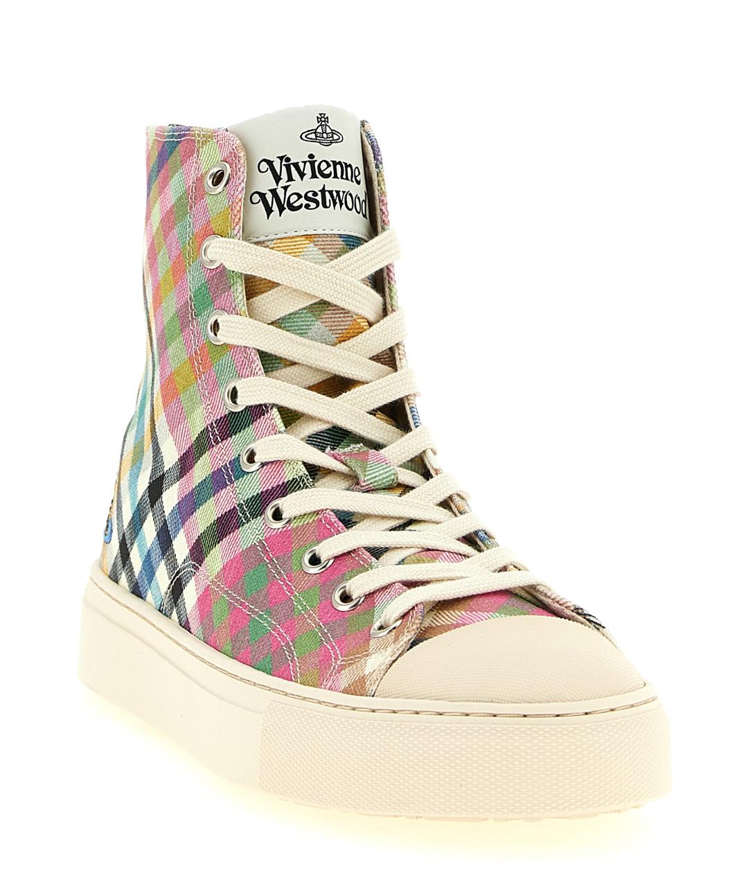 VIVIENNE WESTWOOD Мульти текстильные кеды, фото 2