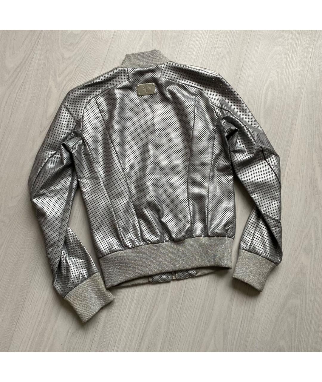 VERSACE JEANS COUTURE Серебряная куртка, фото 5