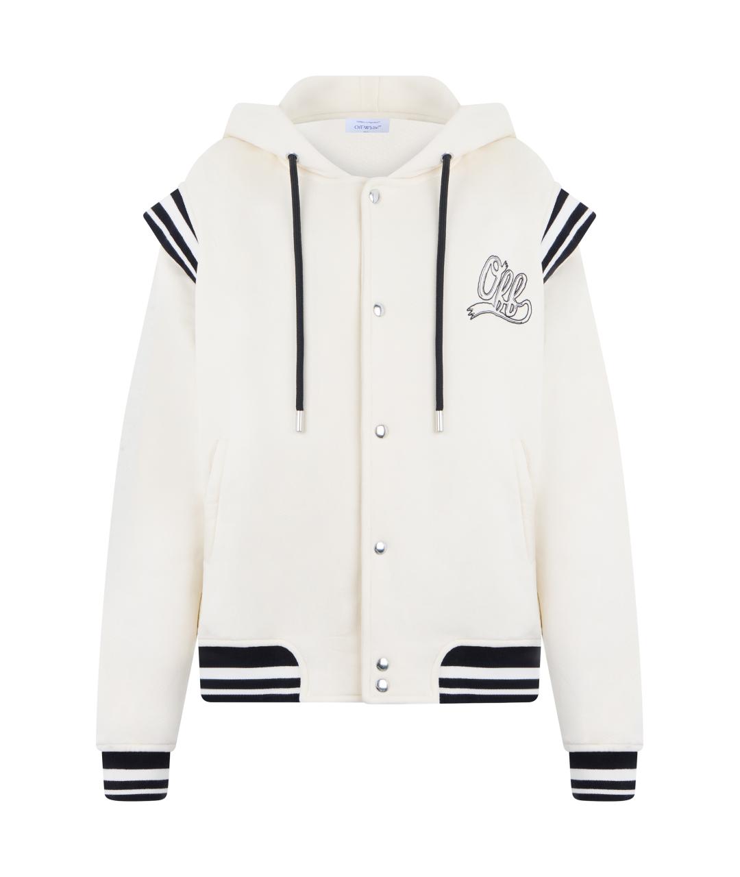 OFF-WHITE Белая хлопковая куртка, фото 1