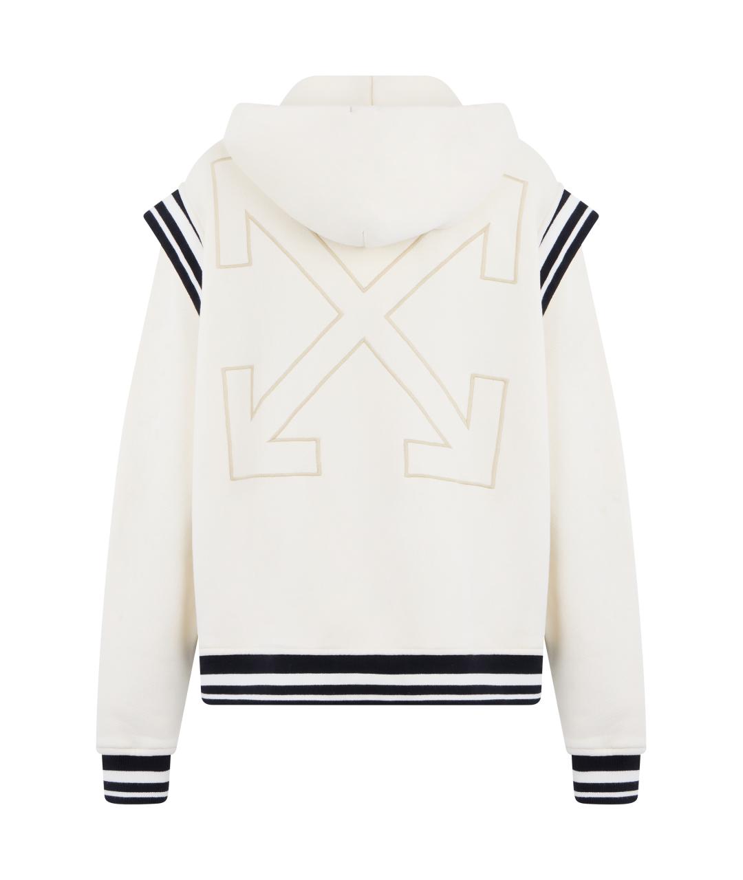 OFF-WHITE Белая хлопковая куртка, фото 2