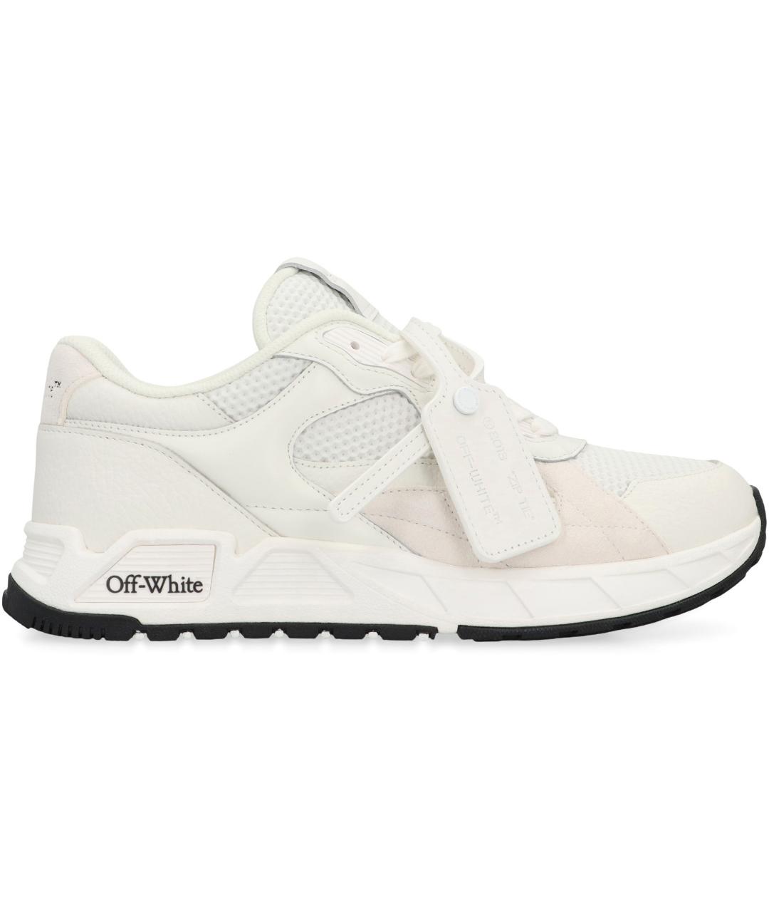 OFF-WHITE Белые кожаные кроссовки, фото 2