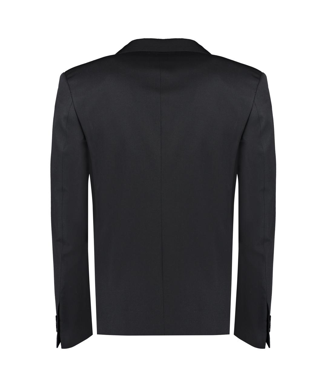 OFF-WHITE Черный шерстяной пиджак, фото 2