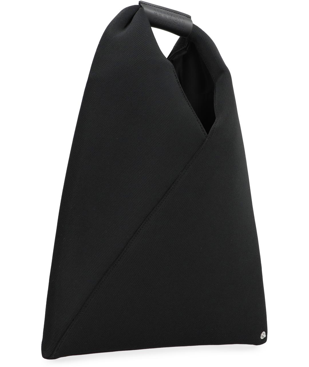 MM6 MAISON MARGIELA Черная синтетическая сумка с короткими ручками, фото 2