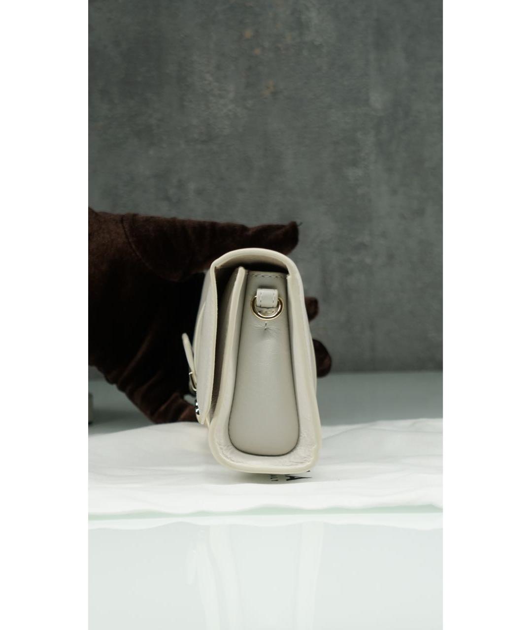 FURLA Белая кожаная сумка через плечо, фото 5