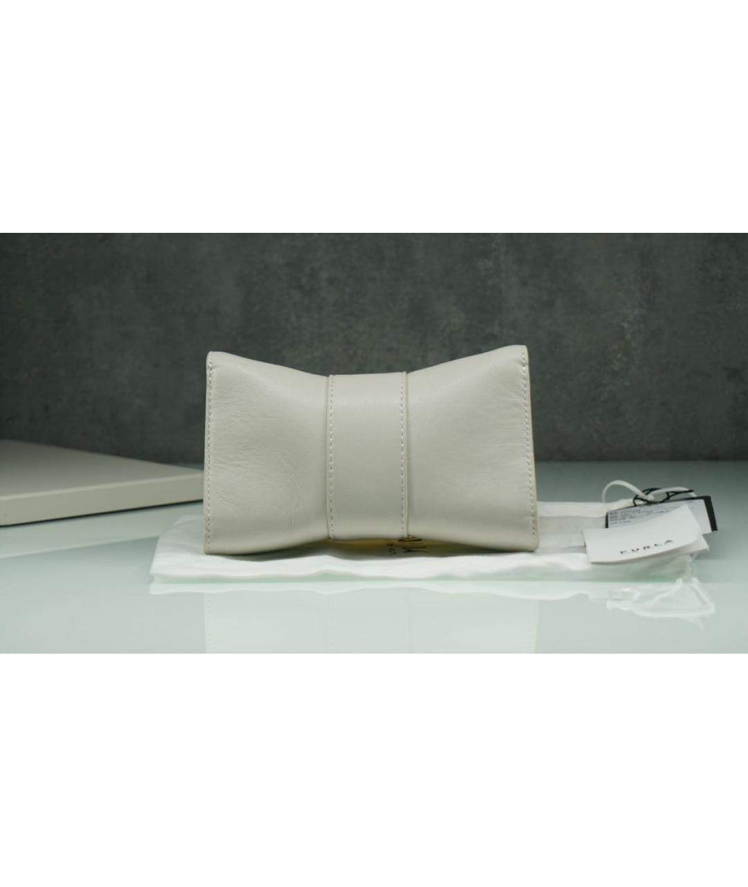 FURLA Белая кожаная сумка через плечо, фото 3