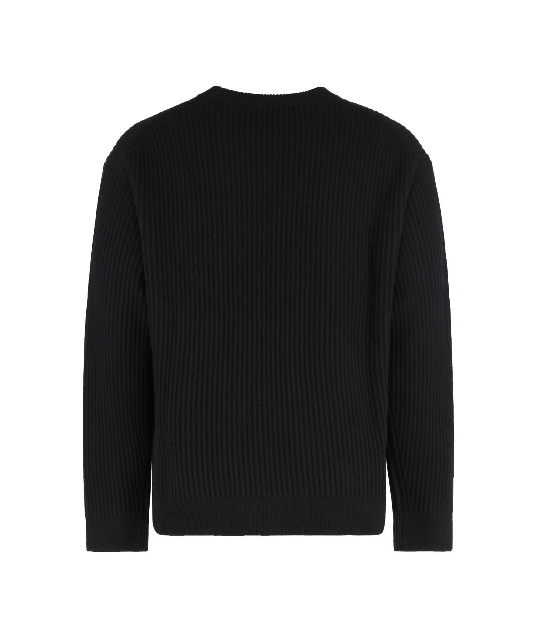 MAISON KITSUNE Черный шерстяной джемпер / свитер, фото 2