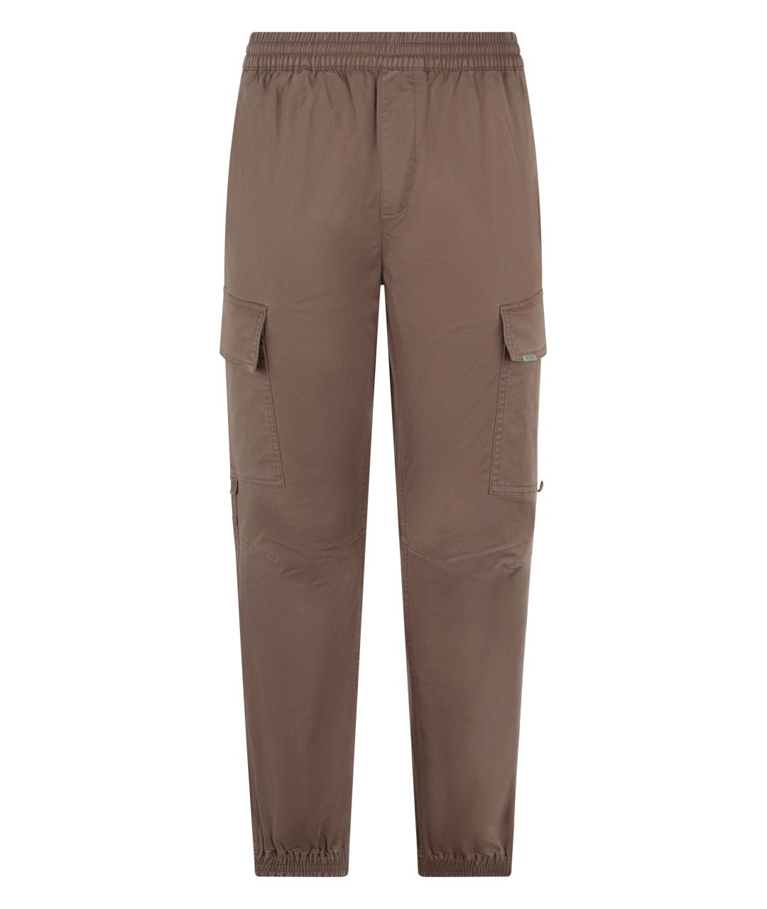 REPRESENT Коричневые хлопковые повседневные брюки, фото 1