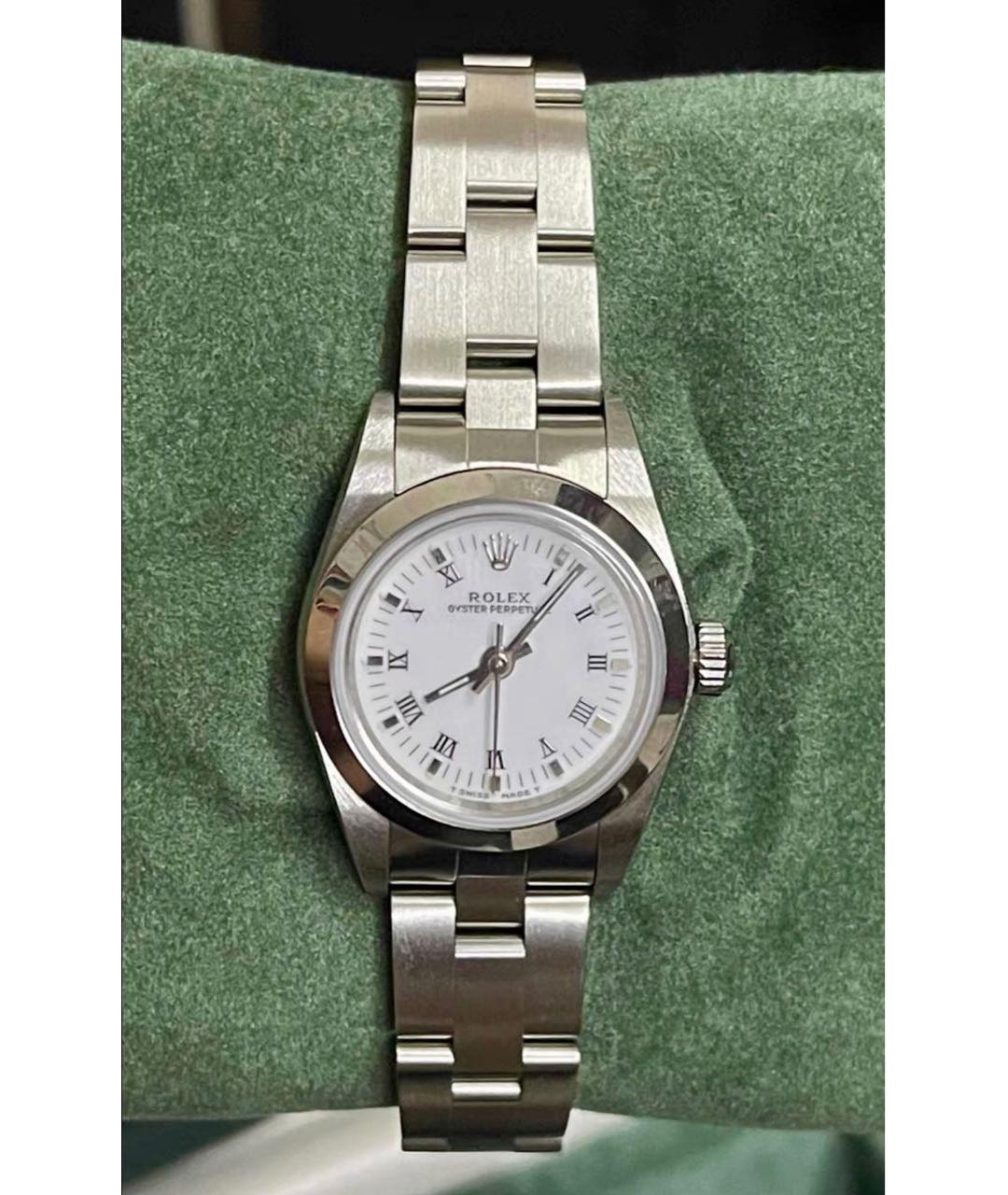 ROLEX Белые металлические часы, фото 3