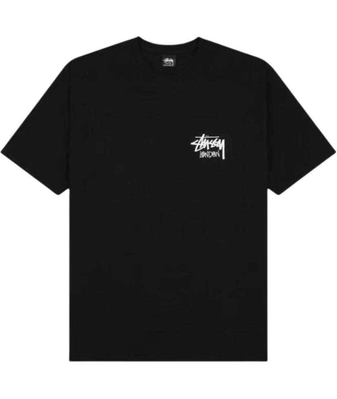 STUSSY Черная футболка, фото 1