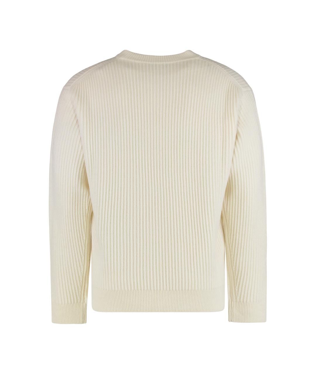 MAISON KITSUNE Бежевый шерстяной джемпер / свитер, фото 2