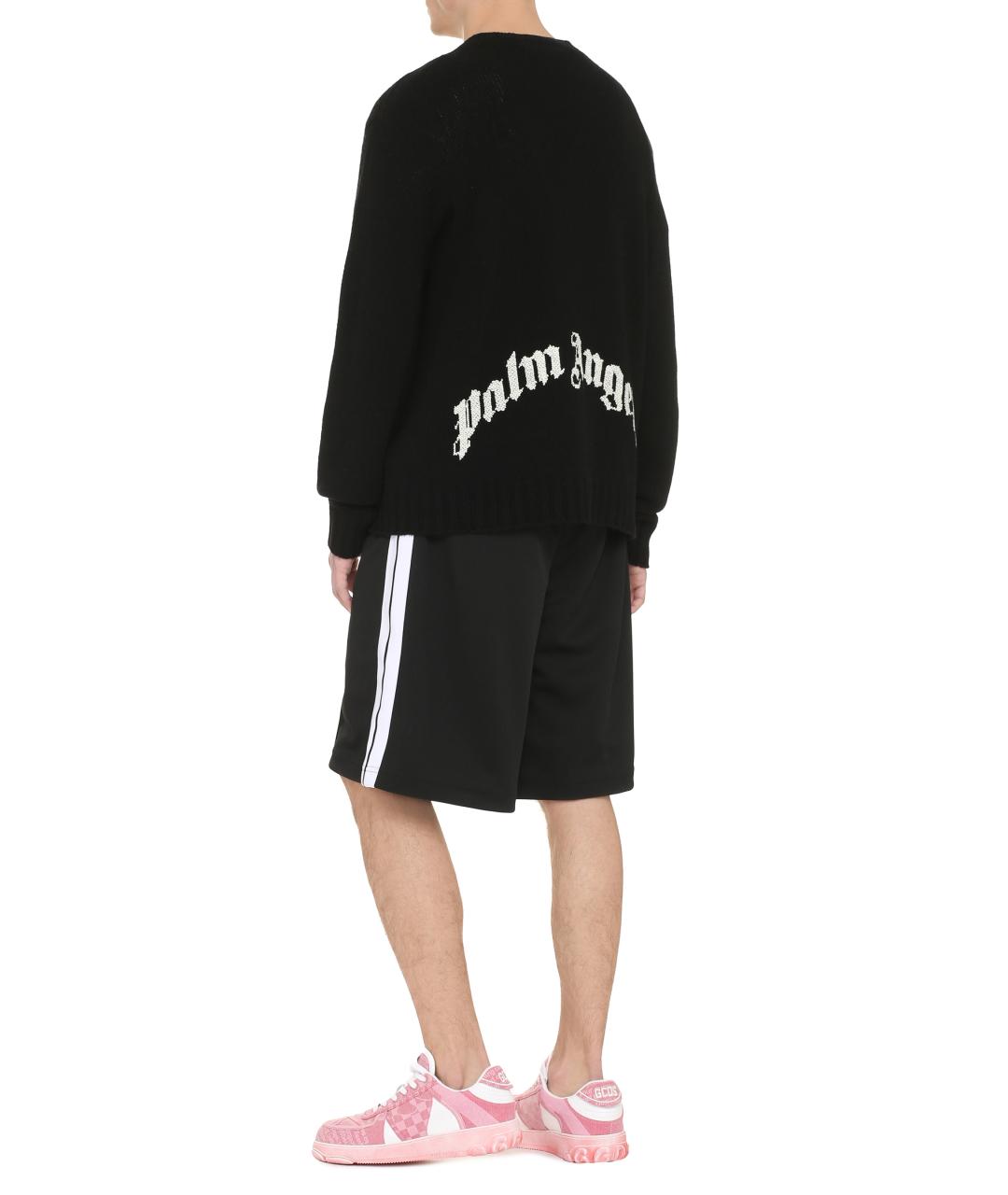 PALM ANGELS Черный шерстяной джемпер / свитер, фото 4